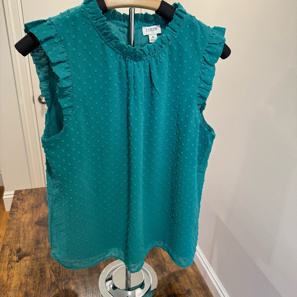 J.Crew Green Sleeveless Top Size M